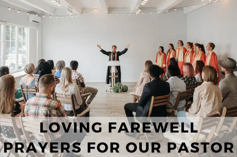 Farewell Prayer for Pastor