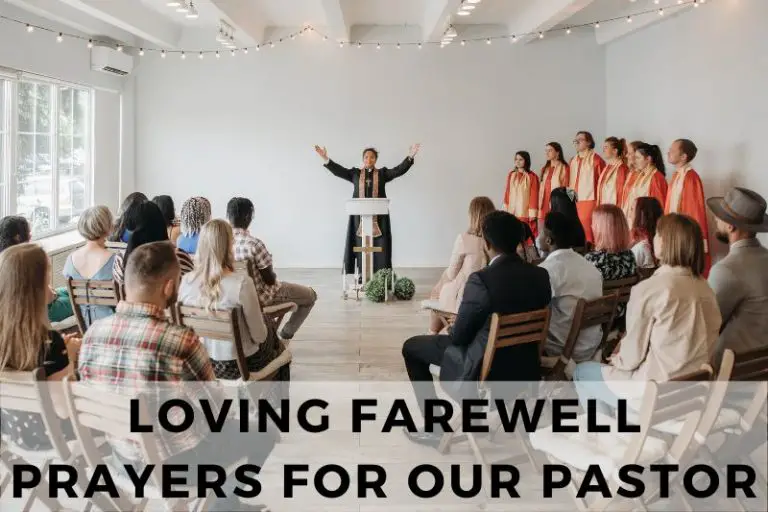 15 Loving Farewell Prayers for Our Pastor