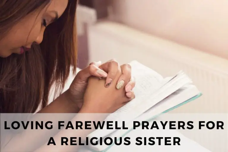 Farewell Prayer for Religious Sister