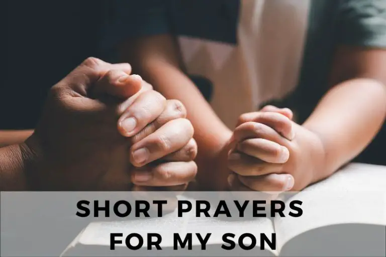 Short Prayer For My Son