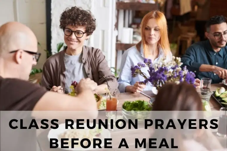 Class Reunion Prayers Before a Meal