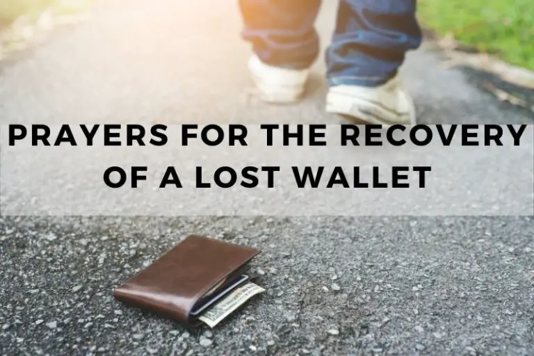 15 Urgent Prayers for the Recovery of a Lost Wallet