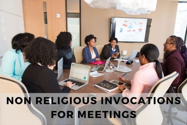 25 Non Religious Invocations for Meetings