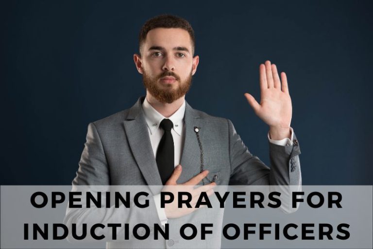 25 Opening Prayers for Induction of Officers