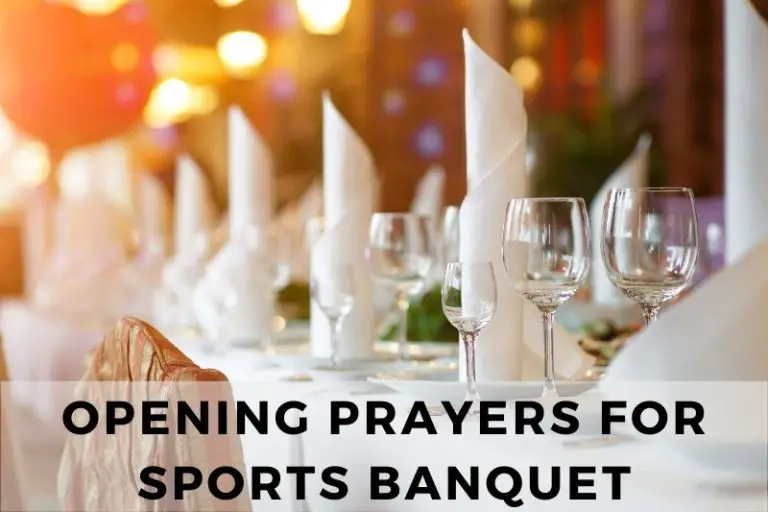 15 Welcoming Opening Prayers for Sports Banquet