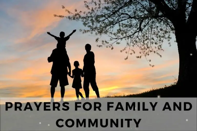 Prayer For Family And Community