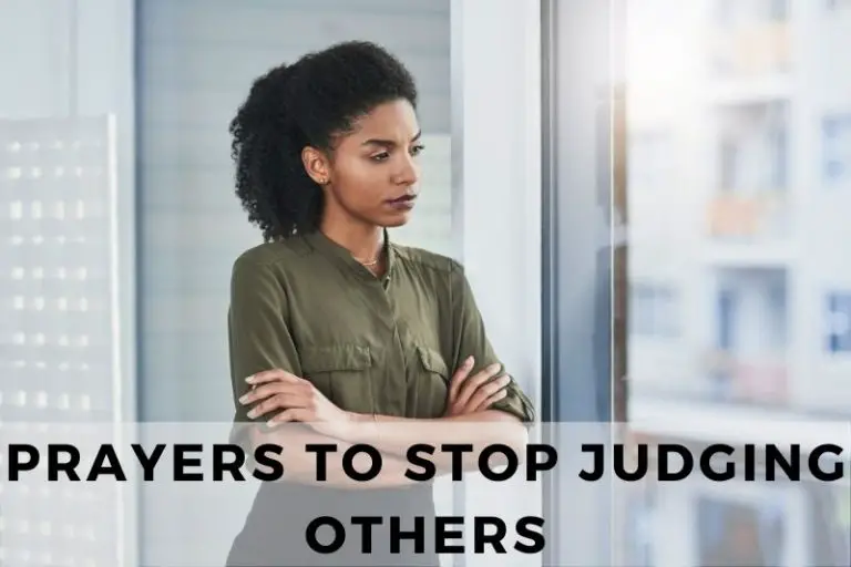 Prayers To Stop Judging Others