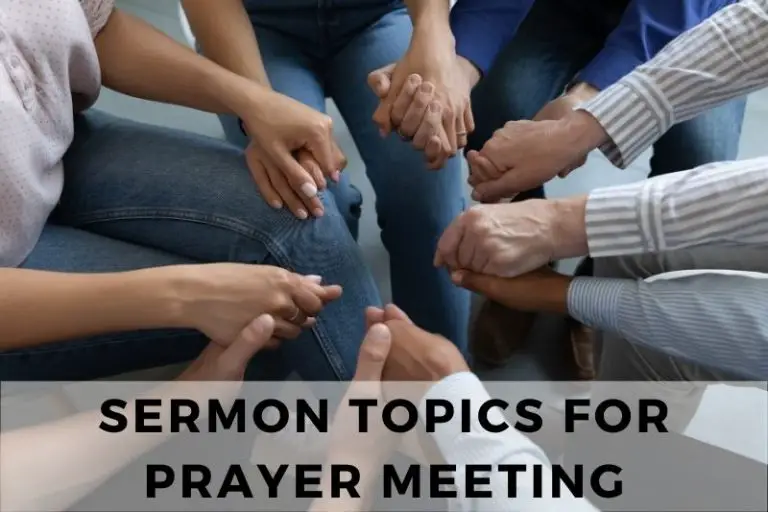 Sermon Topics For Prayer Meeting