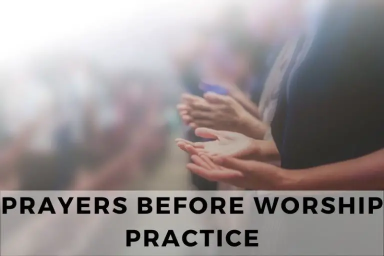 Prayer Before Worship Practice