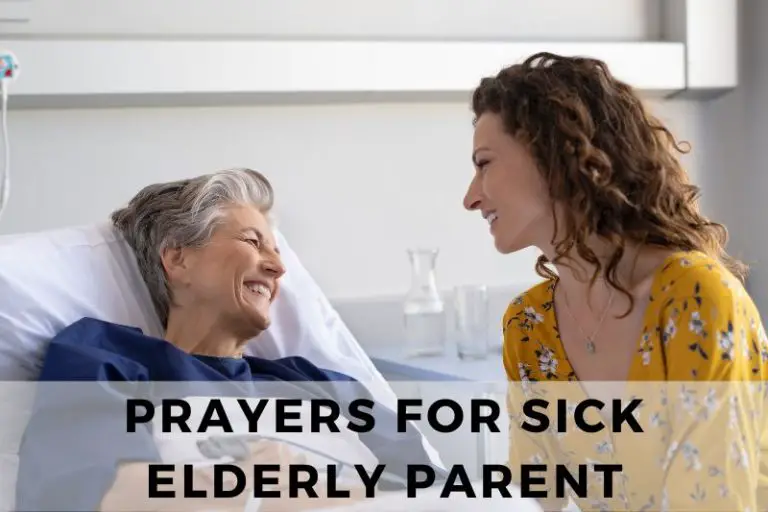 Prayer for Sick Elderly Parent