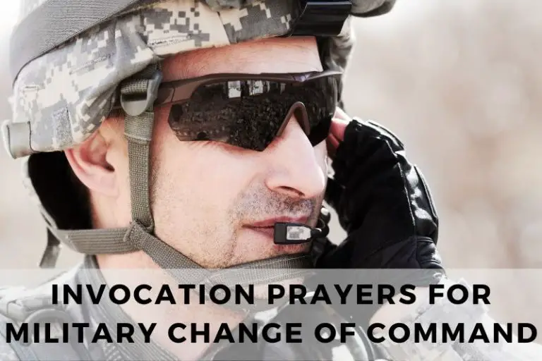 Invocation Prayer for Military Change of Command