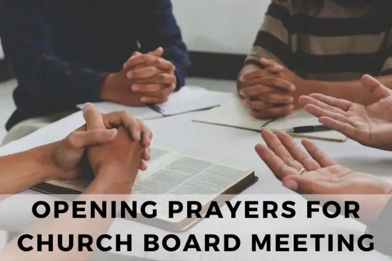 Opening Prayer for Church Board Meeting