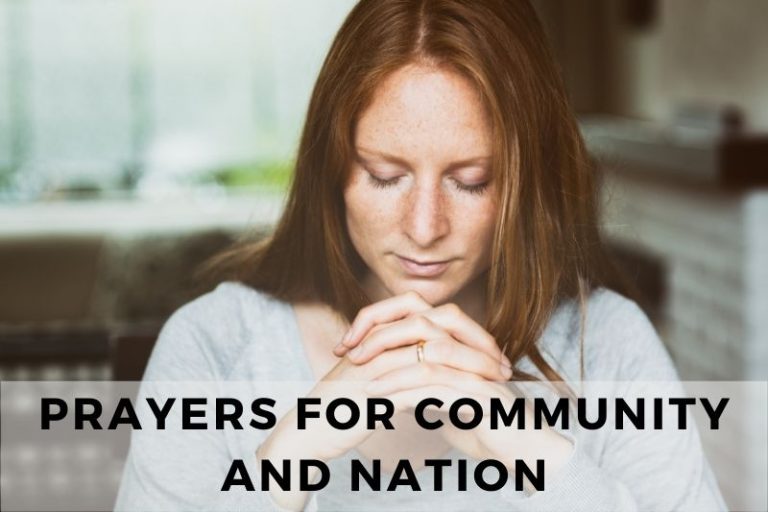 Prayer for Community and Nation