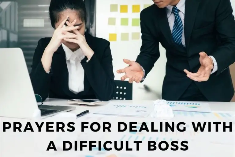 Prayer for Dealing With a Difficult Boss