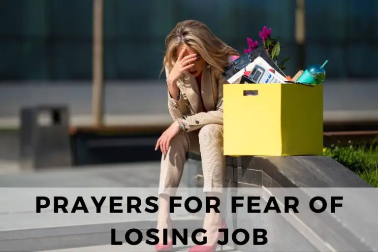 Prayer for Fear of Losing Job