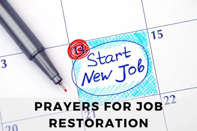Prayer for Job Restoration