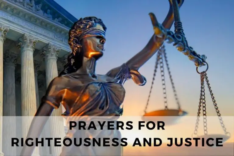 Prayer for Righteousness and Justice