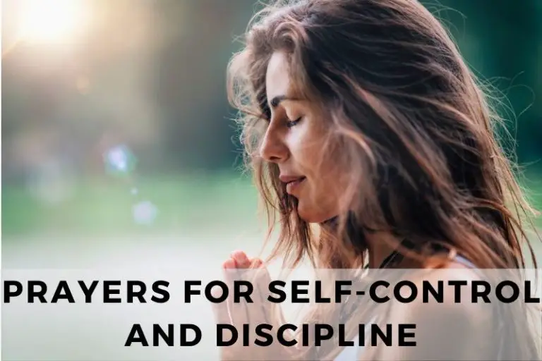 Prayer for Self-Control and Discipline