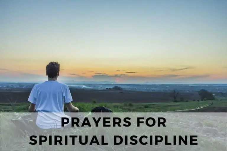 Prayer for Spiritual Discipline