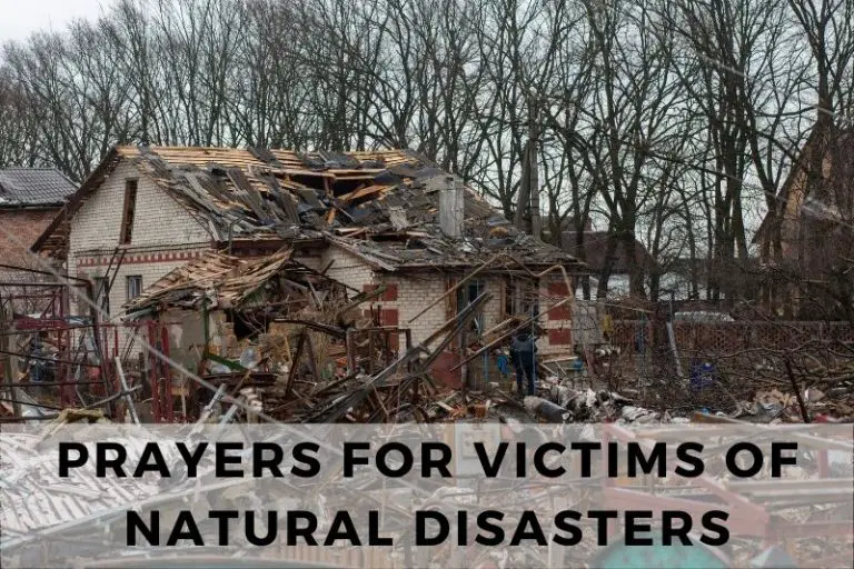 Prayers for Victims of Natural Disasters