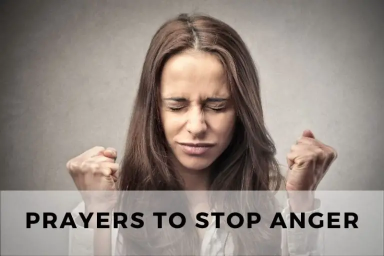 Prayers to Stop Anger