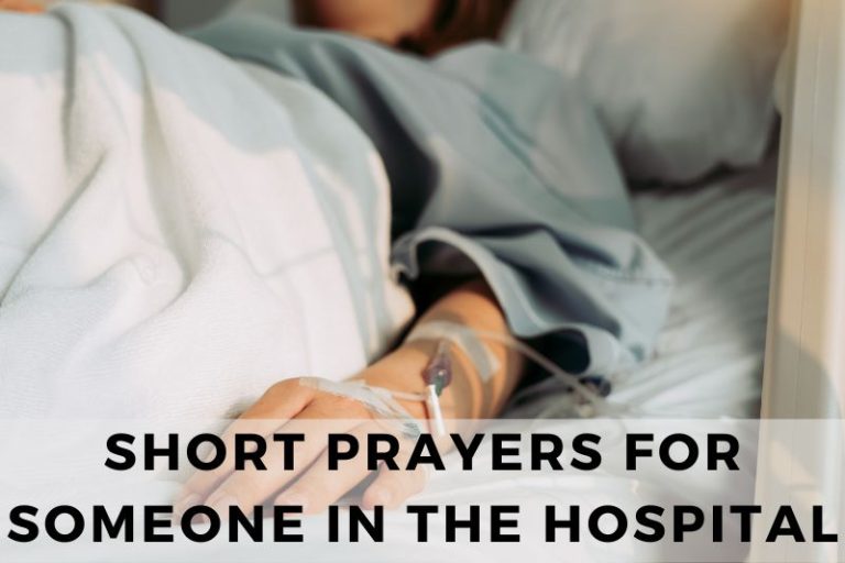 Short Prayer for Someone in the Hospital