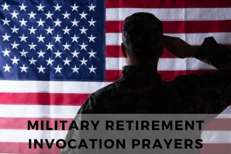 military retirement invocation prayer