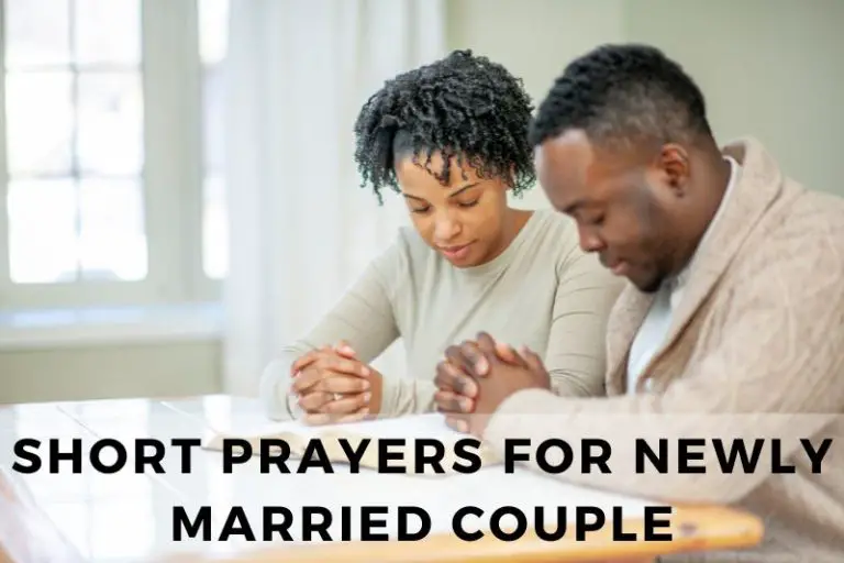 short prayer for newly married couple