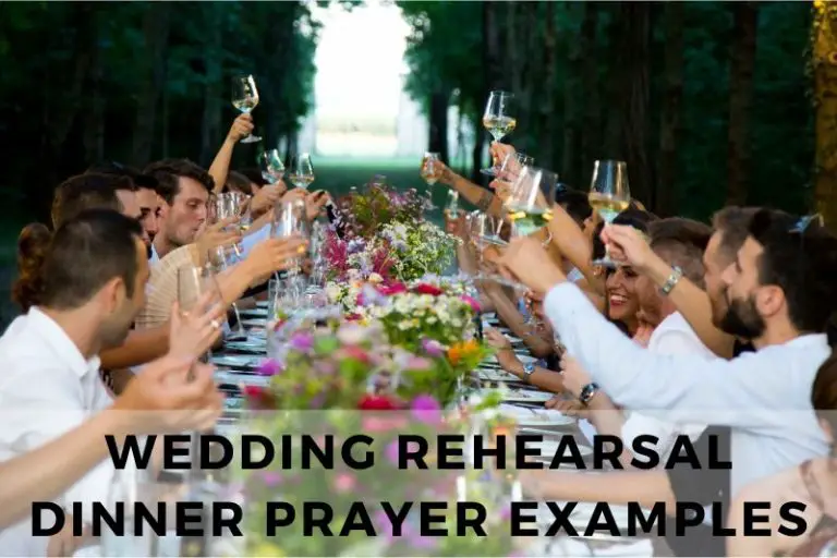 wedding rehearsal dinner prayer example