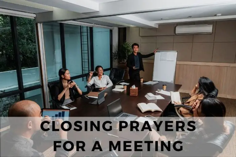 Closing Prayer for a Meeting