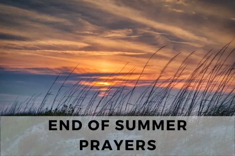End of Summer Prayer