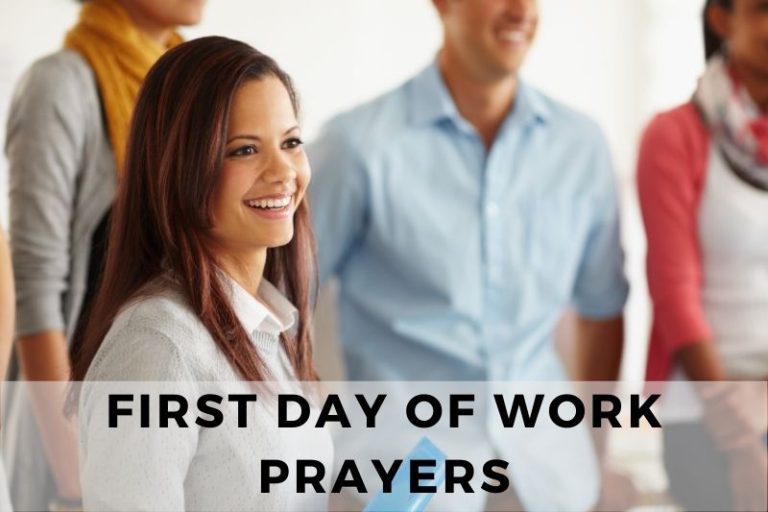 First Day of Work Prayer