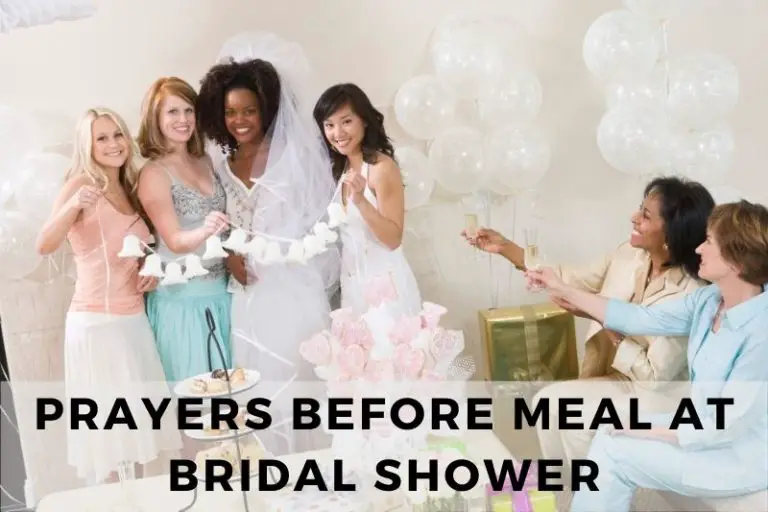 Prayer Before Meal at Bridal Shower