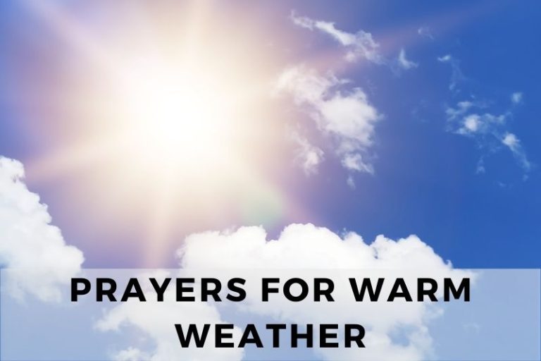 Prayer for Warm Weather