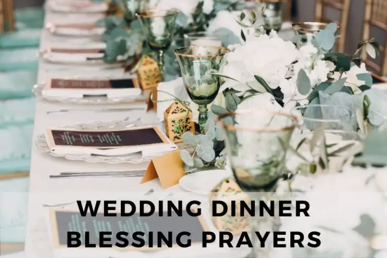 Wedding Dinner Blessing Prayer