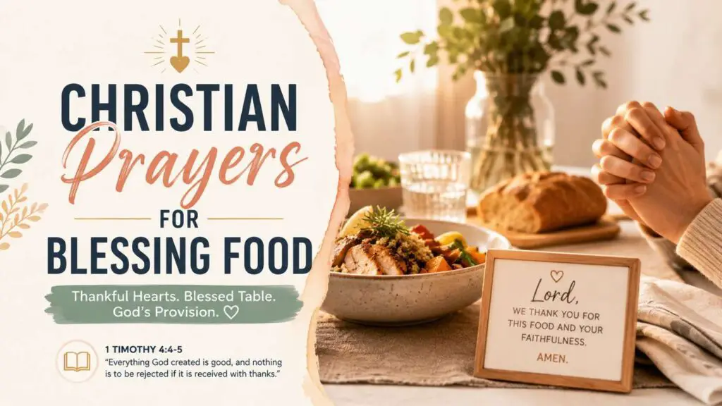 Christian Prayers for Blessing Food