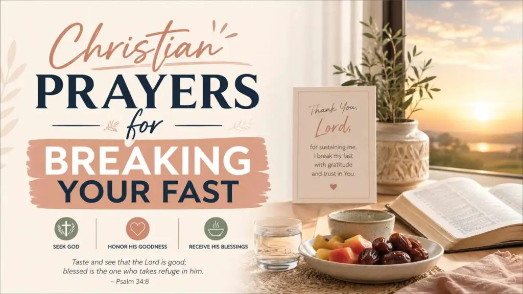 Christian Prayers for Breaking Your Fast