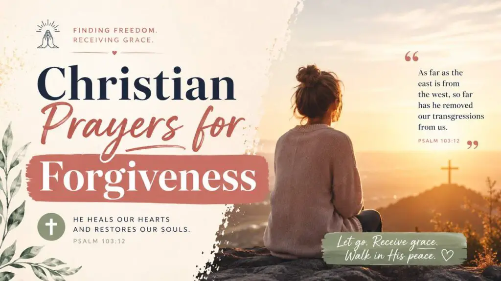 Christian Prayers for Forgiveness