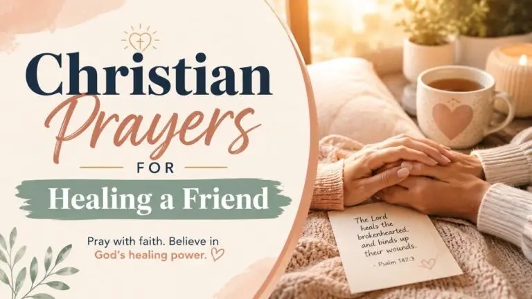 Christian Prayers for Healing a Friend