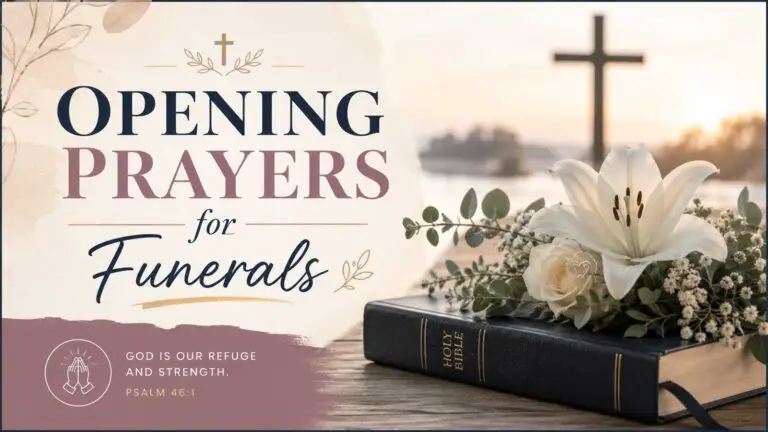 Opening Prayers for Funerals