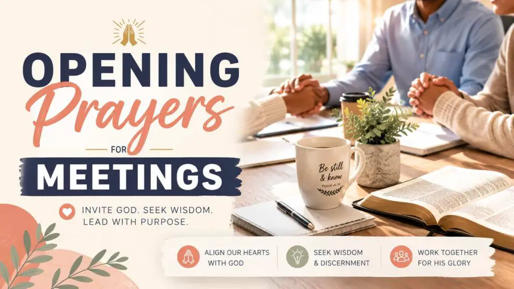 Opening Prayers for Meetings