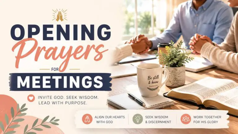 Opening Prayers for Meetings