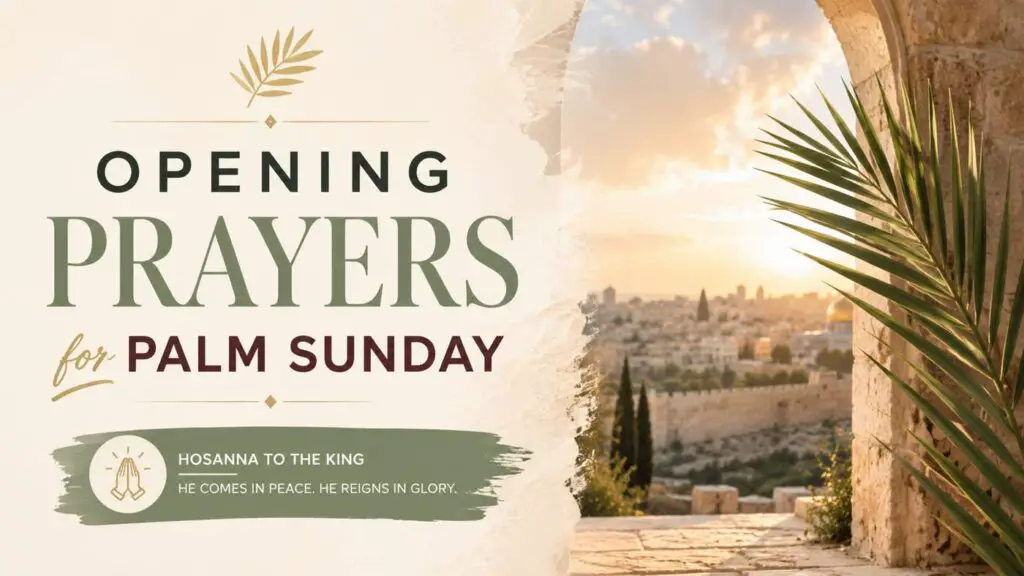 Opening Prayers for Palm Sunday
