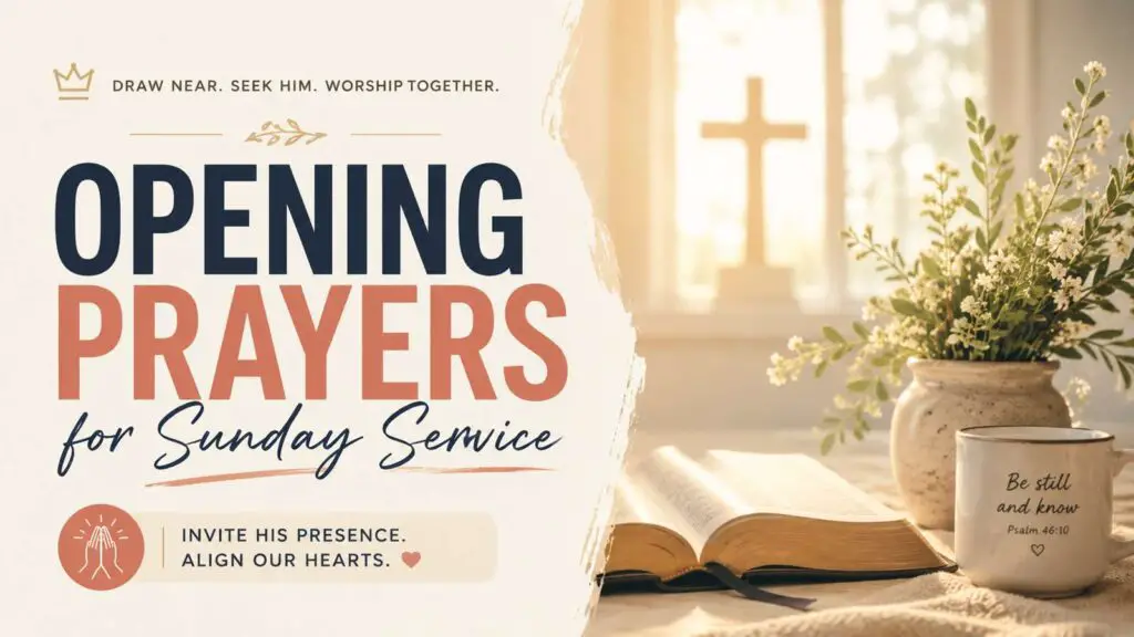 Opening Prayers for Sunday Service