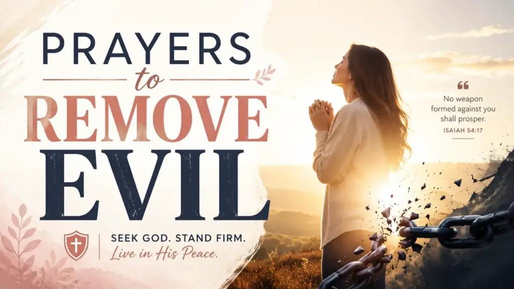 Prayers to Remove Evil