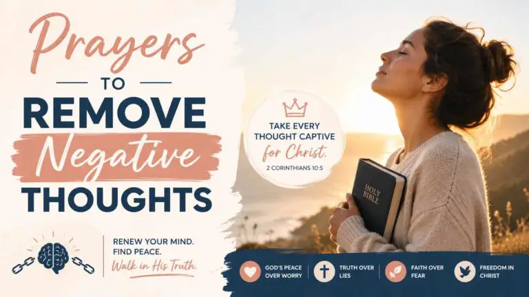 Prayers to Remove Negative Thoughts