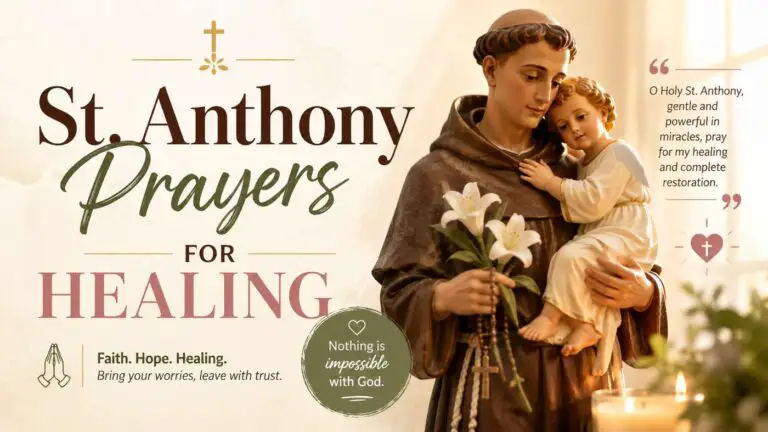 St. Anthony Prayers for Healing