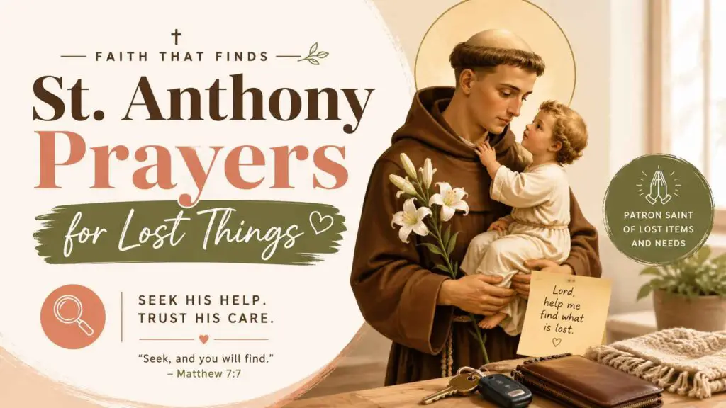 St. Anthony Prayers for Lost Things