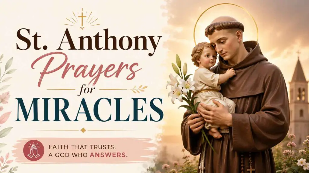 St. Anthony Prayers for Miracles