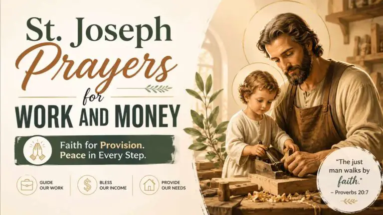 St. Joseph Prayers for Work and Money